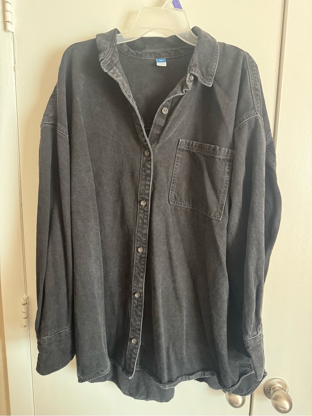 Women’s Boyfriend button up jean shirt